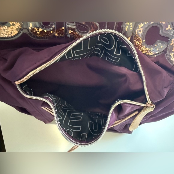 Justice™ Girls Nylon Multi Compartment 17” Backpack With Glitter Logo - Picture 7 of 14